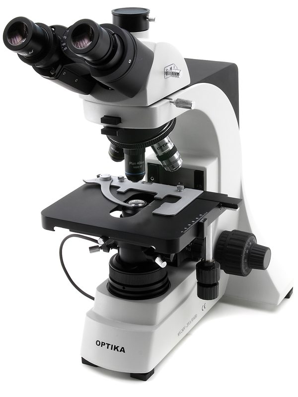 میکروسکوپ سه چشمی آموزشی و تحقیقاتی مدل B-383PLi کمپانی OPTIKA ایتالیا